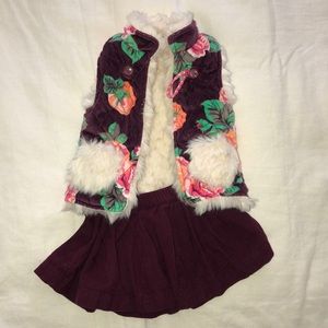 Matilda Jane reversible vest and peek skirt